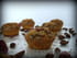 Muffins lait de coco et p�tales au cacao au coeur