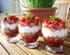 Tartare de fraises, pistaches et sabl�s