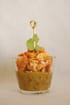 Verrine de cr�me de poivron en crumble sal�