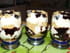 Verrines chocolat�es aux poires et p�ches