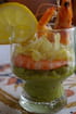 R�moulade d endives, avocat-crevettes