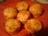 Muffins au ch�vre, tomates s�ch�es et poitrine fum�e