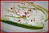 Barquette de concombre au crabe et ricotta