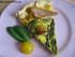 Tarte aux asperges, Saint-Jacques et filets de rouget