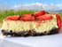 Cheesecake printanier, base muesli, choco, amandes