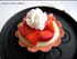 Tartelettes chocolat blanc-fraises sur biscuits roses de Reims