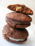 Cookies moelleux au chocolat garnis fa�on macarons