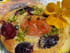 Clafoutis abricots, cerises et pistaches