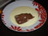 Quenelles au chocolat, sauce vanille