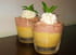 Mousse de mangue et cr�me fouett�e chocolat�e