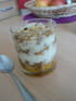 Verrine l�g�re de crumble aux nectarines