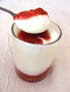 Yaourts � la confiture de fraises maison