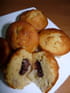Muffins � la banane et au Nutella