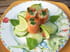 Assiette de saumon farci truite et avocat