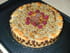 Tarte domino abricots-crumble aux noisettes