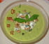 Soupe glac�e de courgettes au roquefort