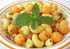 P�tes fra�cheur au melon, jambon de Parme et basilic