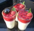 Panna cotta � la gel�e de framboises