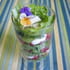 Salade de laitue et fraise, et sa cr�me de noix de cajou