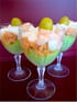 Verrines avocat-saumon