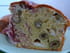 Cake au jambon de Bayonne, olives et brebis