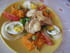 Salade de crudit�s et ch�vre chaud