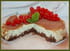 Cheesecake � la menthe et sa sauce chocolat noir