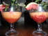 Soupe marbr�e melon-past�que