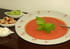 Soupe de tomates glac�e et ses accompagnements