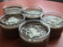 Petits pots de cr�me au caramel et au  chocolat