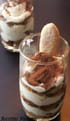 Tiramisu coco et sauce chocolat
