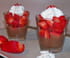 Fraises sur lit de cr�me de marrons