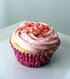 Cupcakes citron vert-pavot, chantilly framboise