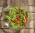 Salade de petits pois et de poivrons � la menthe