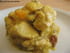 Escalopes de dinde au curry, raisins secs et p�che