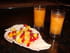 Soupe glac�e de melon et brochettes de fruits