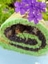 Biscuit roul� au pavot parfum� au pandan