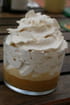 Pommes caram�lis�es, sauce caramel et chantilly
