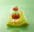 Soupe de fraises, ail et basilic au miel