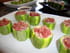Bouchons de courgette au tartare de thon rouge
