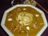 Velout� au potiron, ch�taignes et pommes
