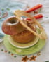 Pomme en pot de cr�me caramel au beurre sal�