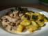C�te de porc � la cr�me et aux champignons