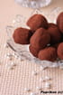 Truffes au chocolat noir