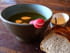 Soupe de fanes de radis et cr�me de curry