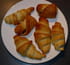 Pain au chocolat et croissant