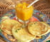 Pancakes aux pommes de terre et chutney de potiron