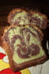 G�teau marbr� chocolat-pistache