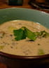 Soupe tha� green curry de lieu noir