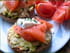 Tartine compl�te aux courgettes et truite fum�e